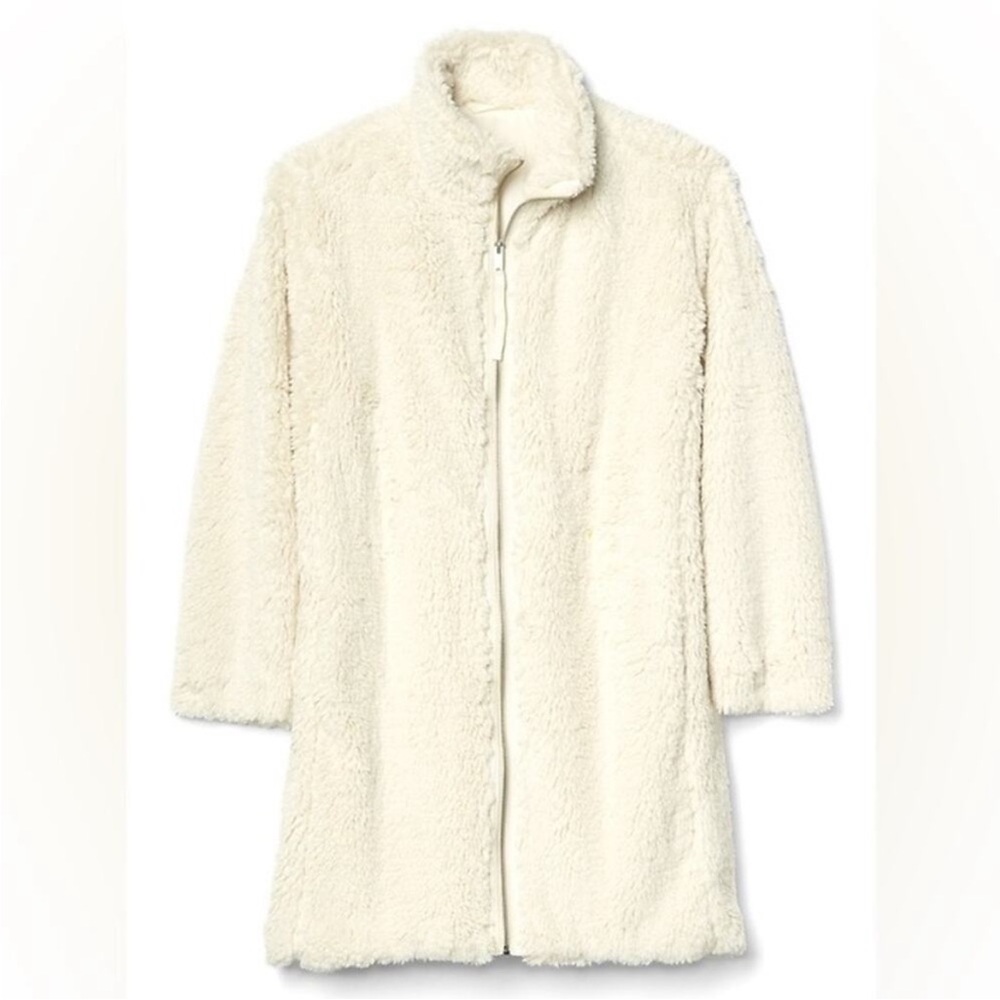 GAP Women's Cream Fur Jacket